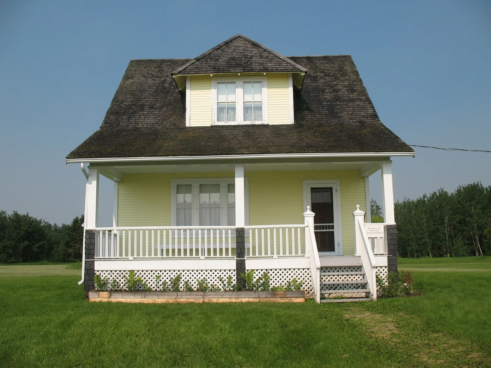 Historic Icelandic style house in Hecla Village, Hecla Island, Manitoba