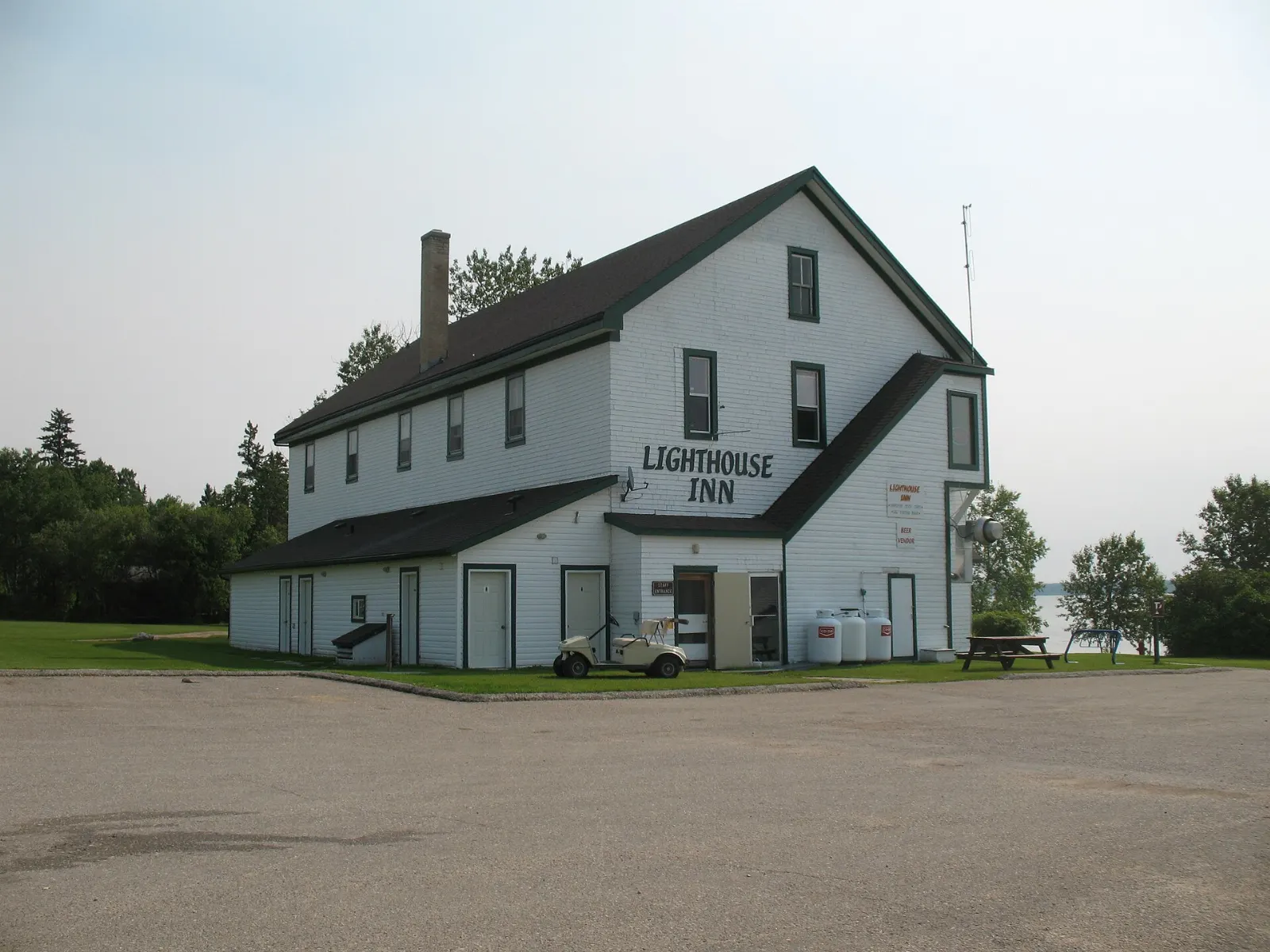 Lighthouse near Gull Harbour on Hecla Island, Manitoba