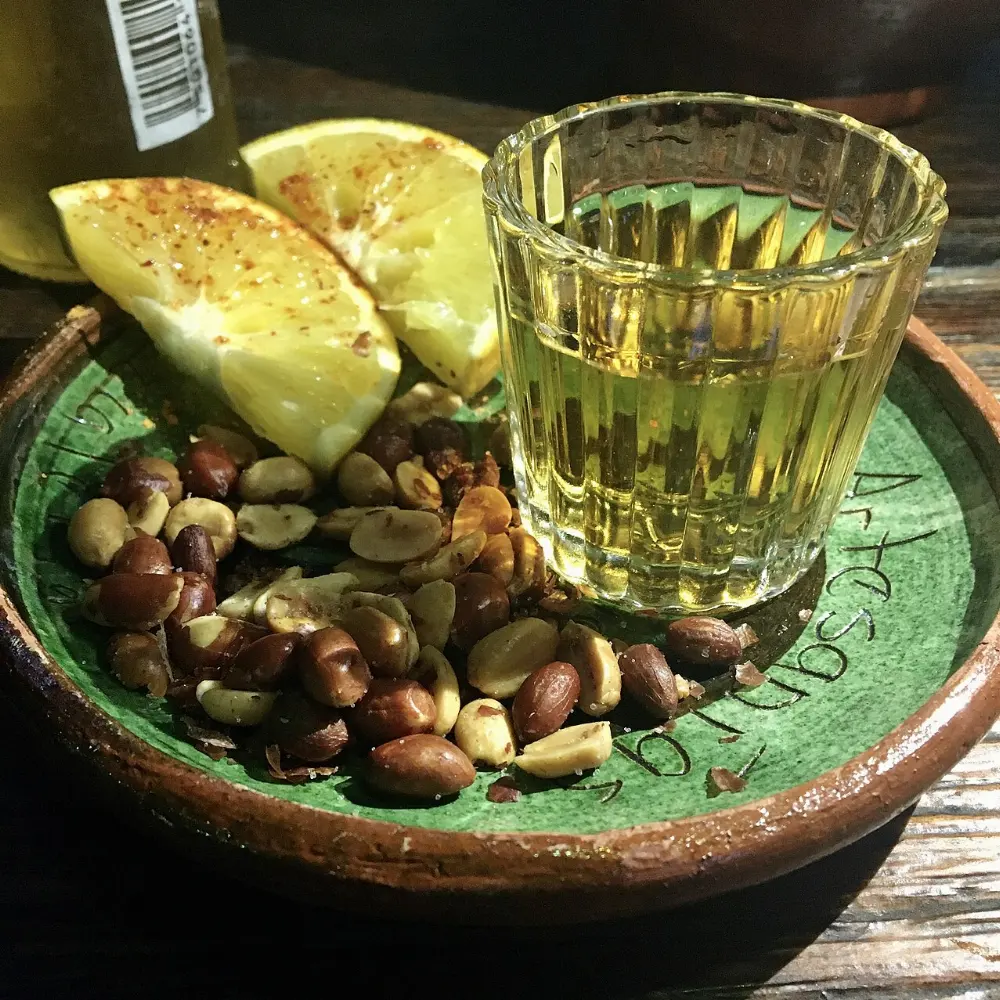 Mezcal in Hierve el Agua, Oaxaca