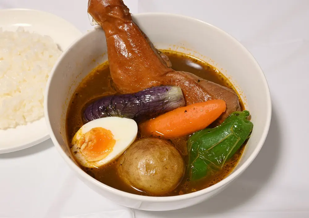 Soup curry in Hokkaido, Japan