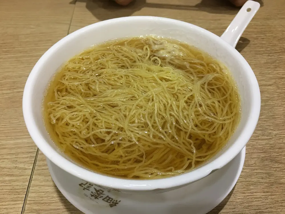 Wonton noodles in Hong Kong, China