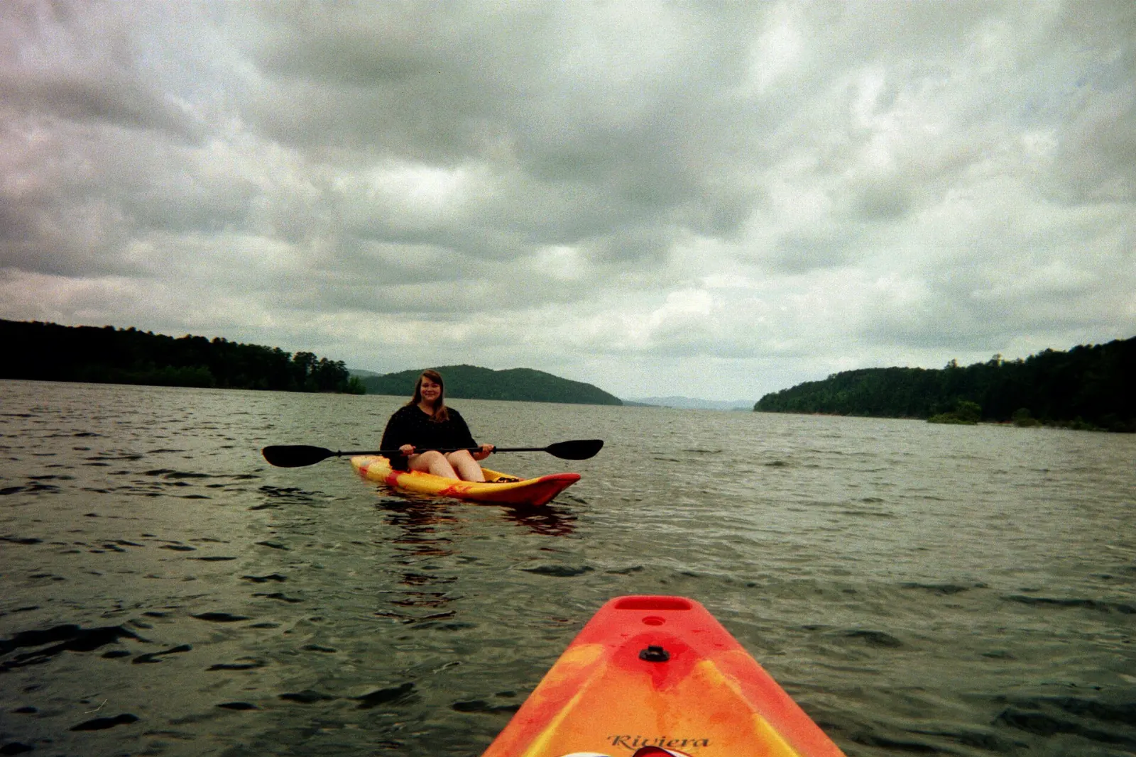 Clear water and forested islands on Lake Ouachita, Hot Springs, Arkansas