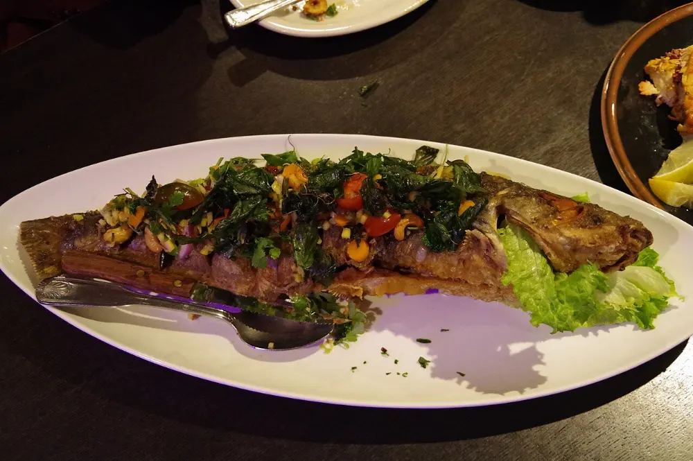 Fried catfish in Hot Springs, Arkansas