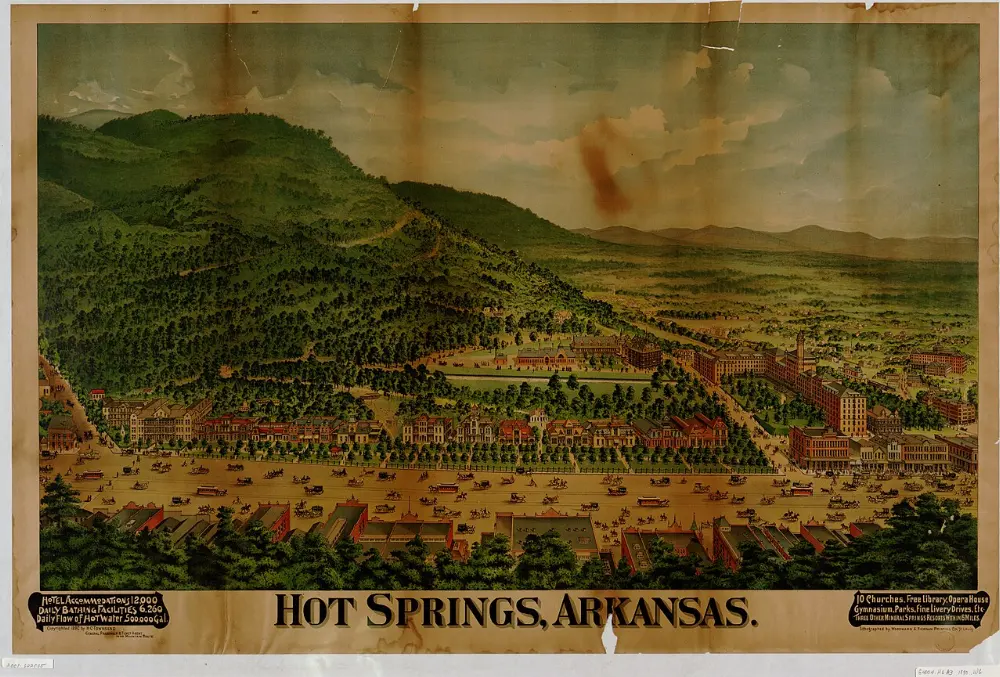 Hot Springs old town, Hot Springs, Arkansas