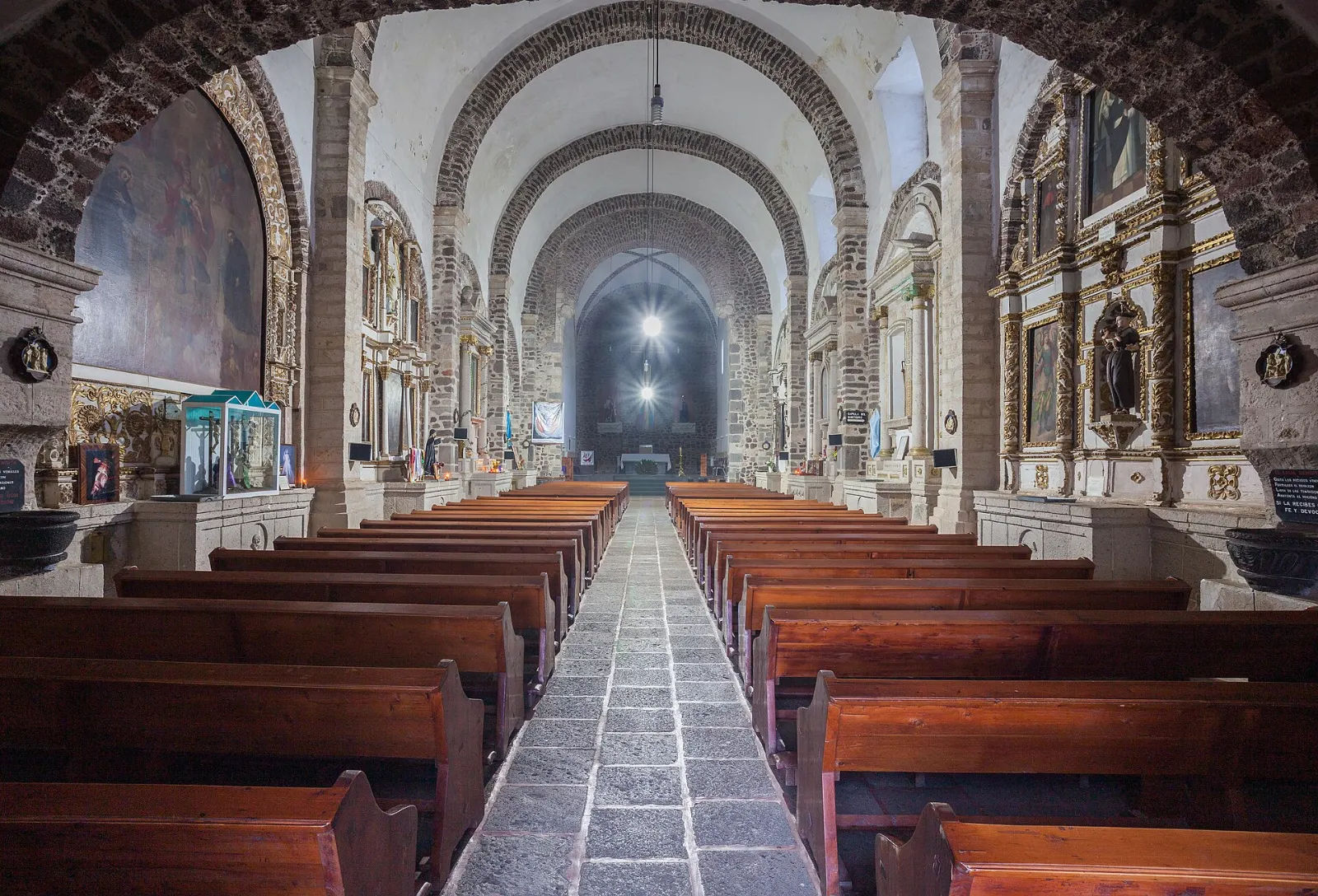 The parish church of San Juan Bautista in Huasca de Ocampo, Hidalgo