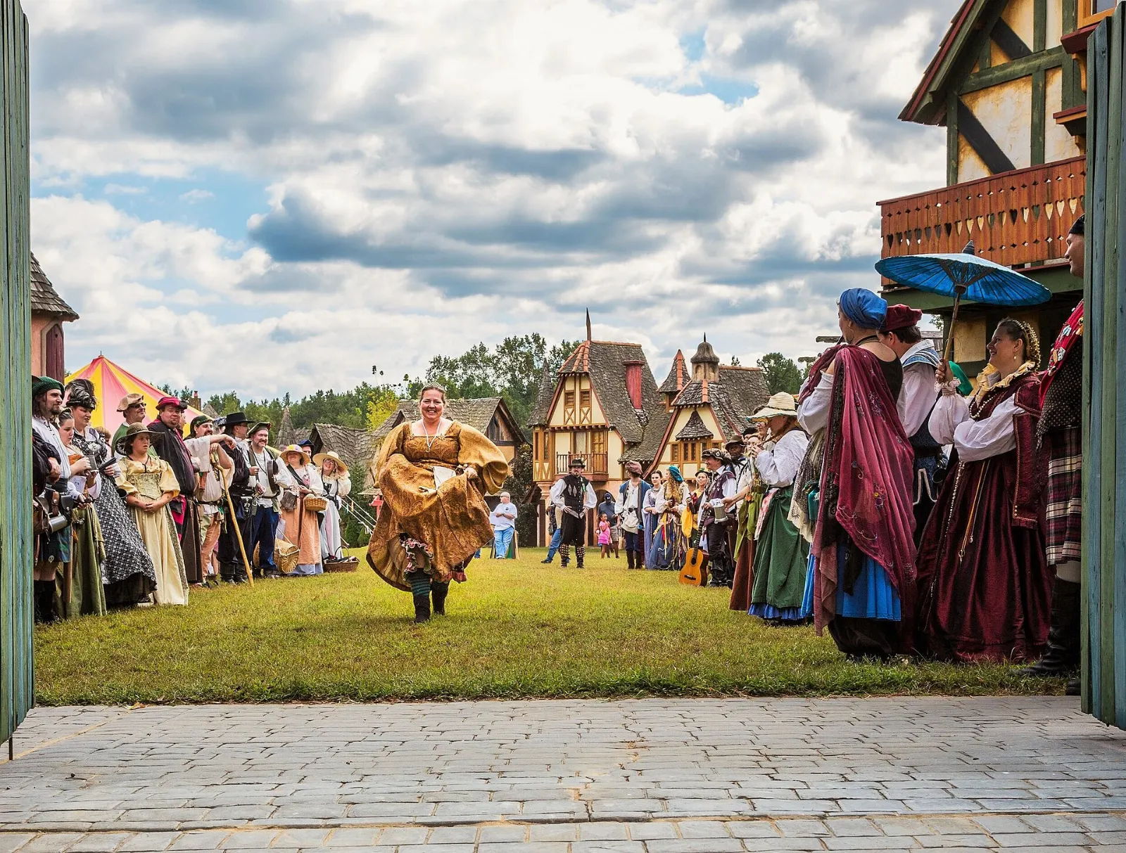 Costumed performers at the Carolina Renaissance Festival, Huntersville