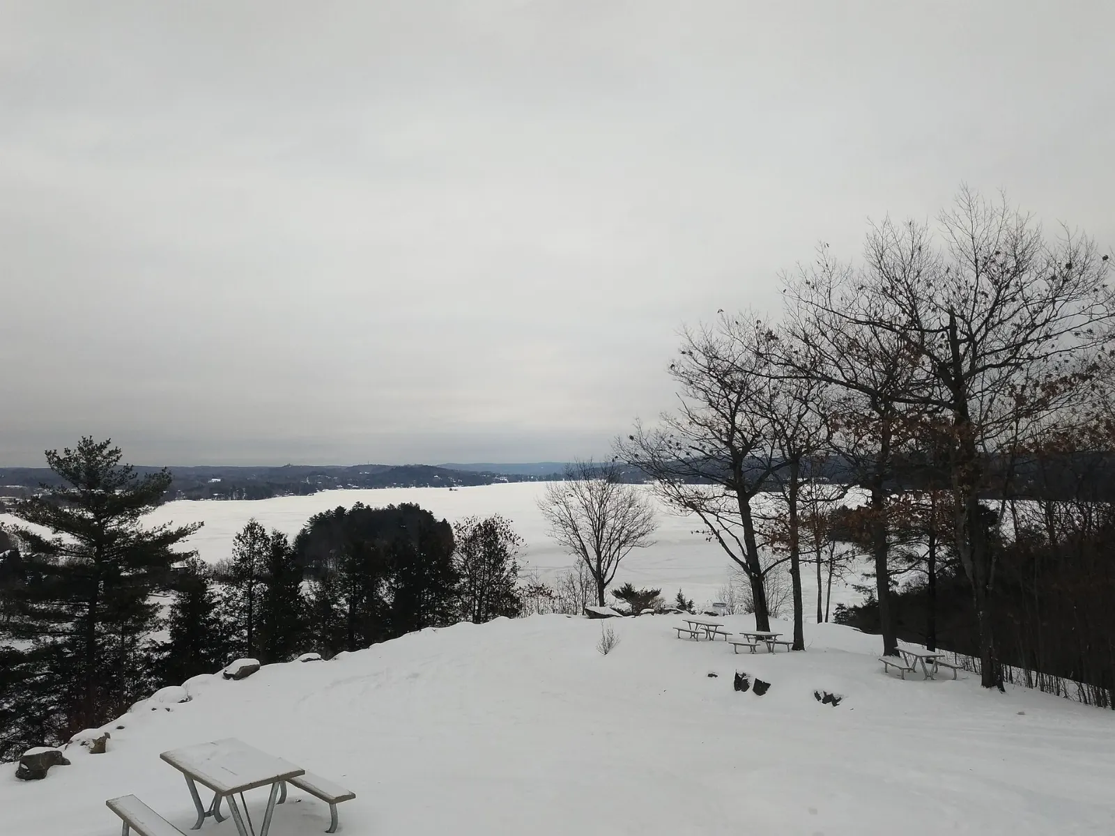 View over Huntsville and the Muskoka hills from Lions Lookout, Ontario