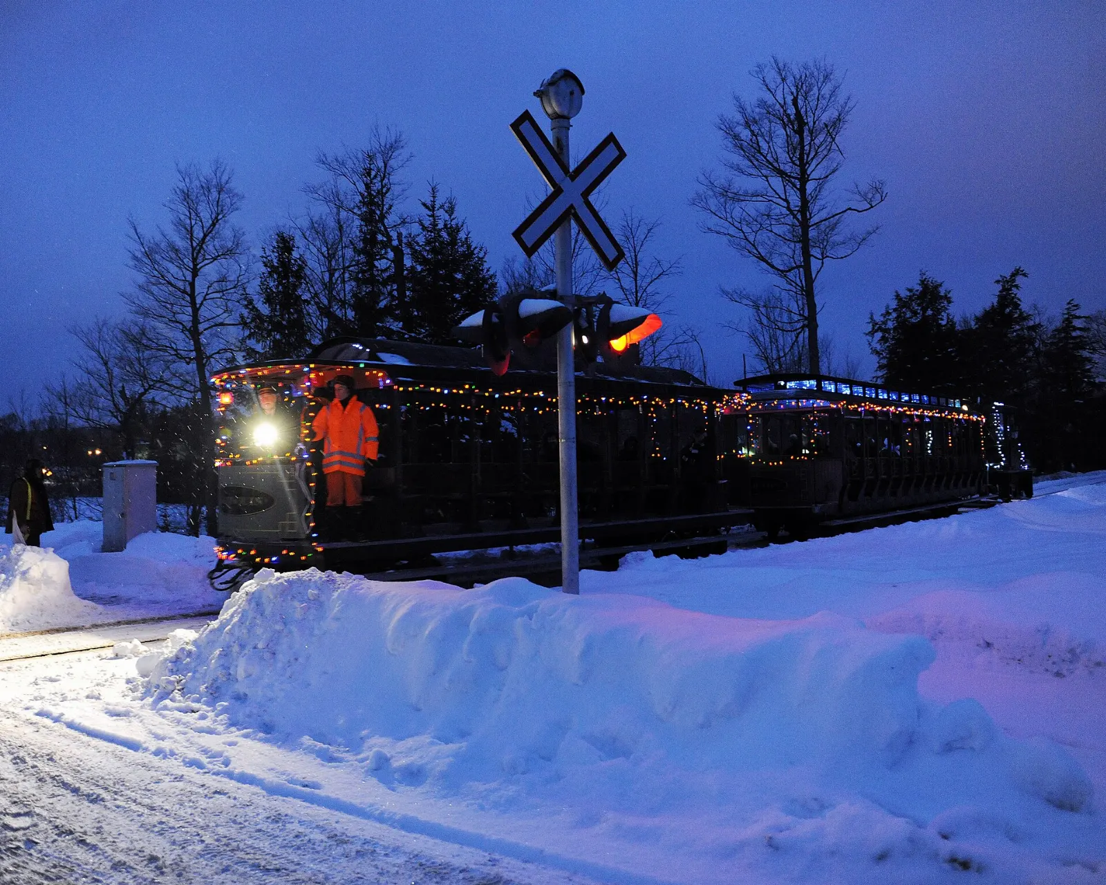 Portage Flyer train at Muskoka Heritage Place, Huntsville, Ontario
