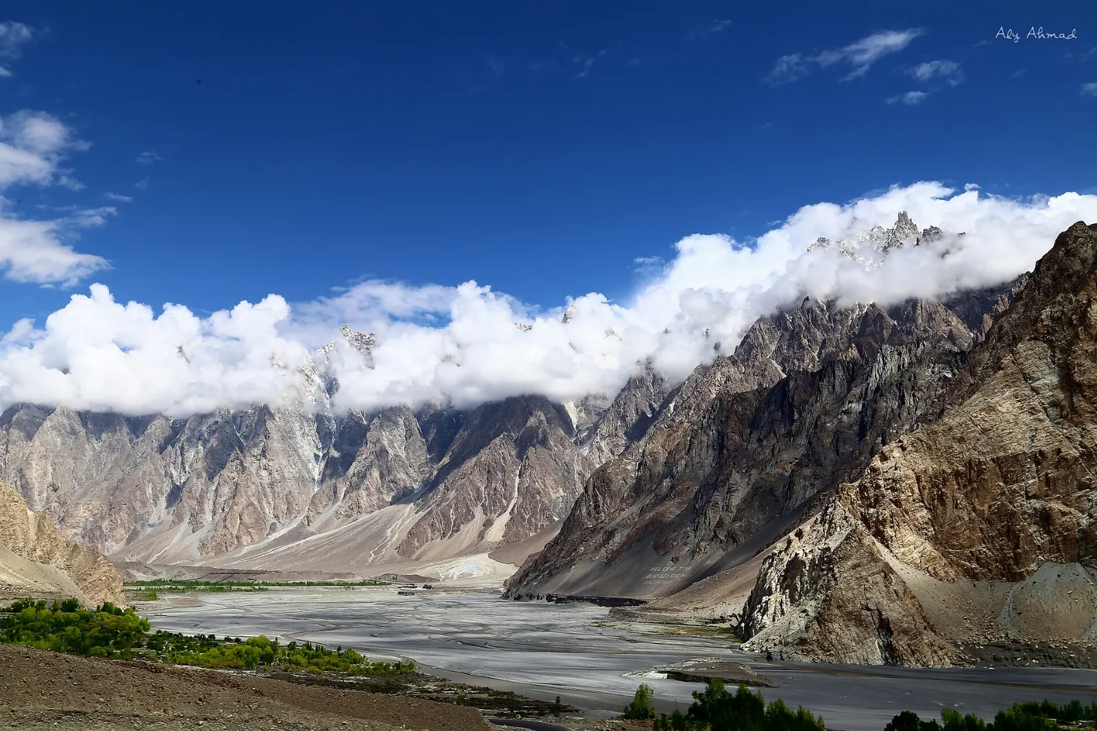 Passu Cones and Passu Glacier, Hunza Valley, Pakistan