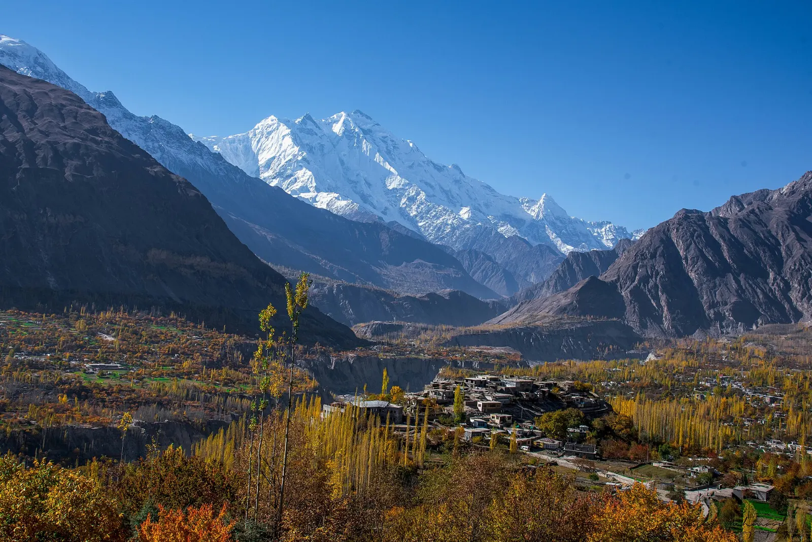 Rakaposhi viewpoint at Ghulmet, Hunza Valley, Pakistan