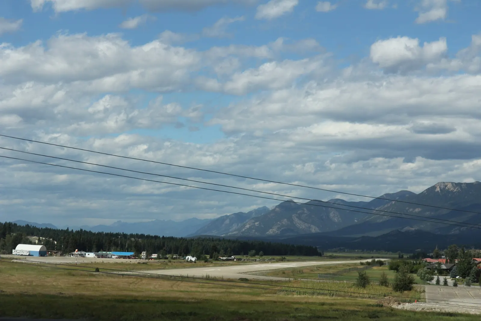 Fairmont Hot Springs in the Columbia Valley with mountains behind, Invermere, British Columbia