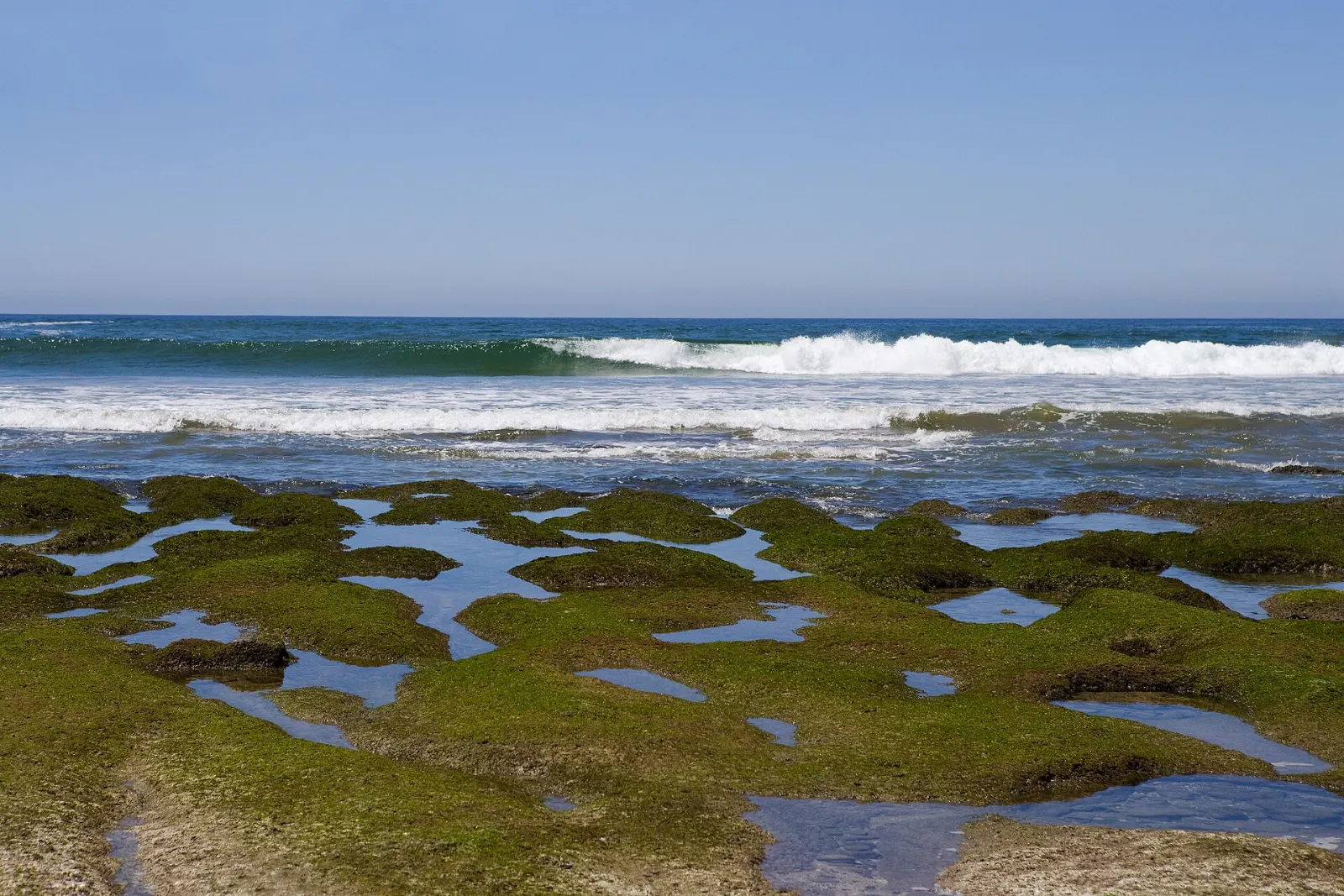Quiet beach and surf at Troncones north of Zihuatanejo, Ixtapa, Guerrero