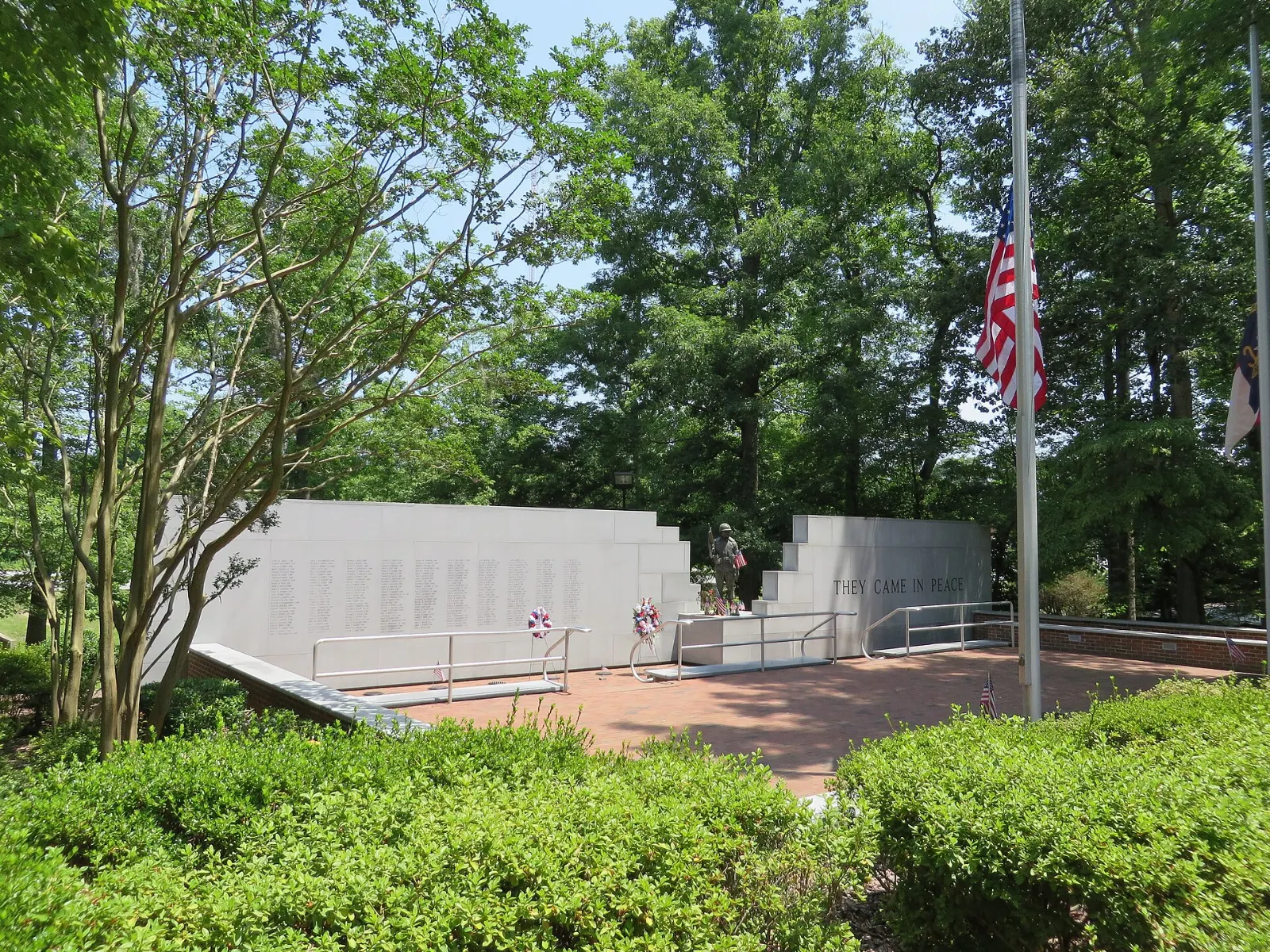 The Beirut Memorial at Lejeune Memorial Gardens, Jacksonville, North Carolina