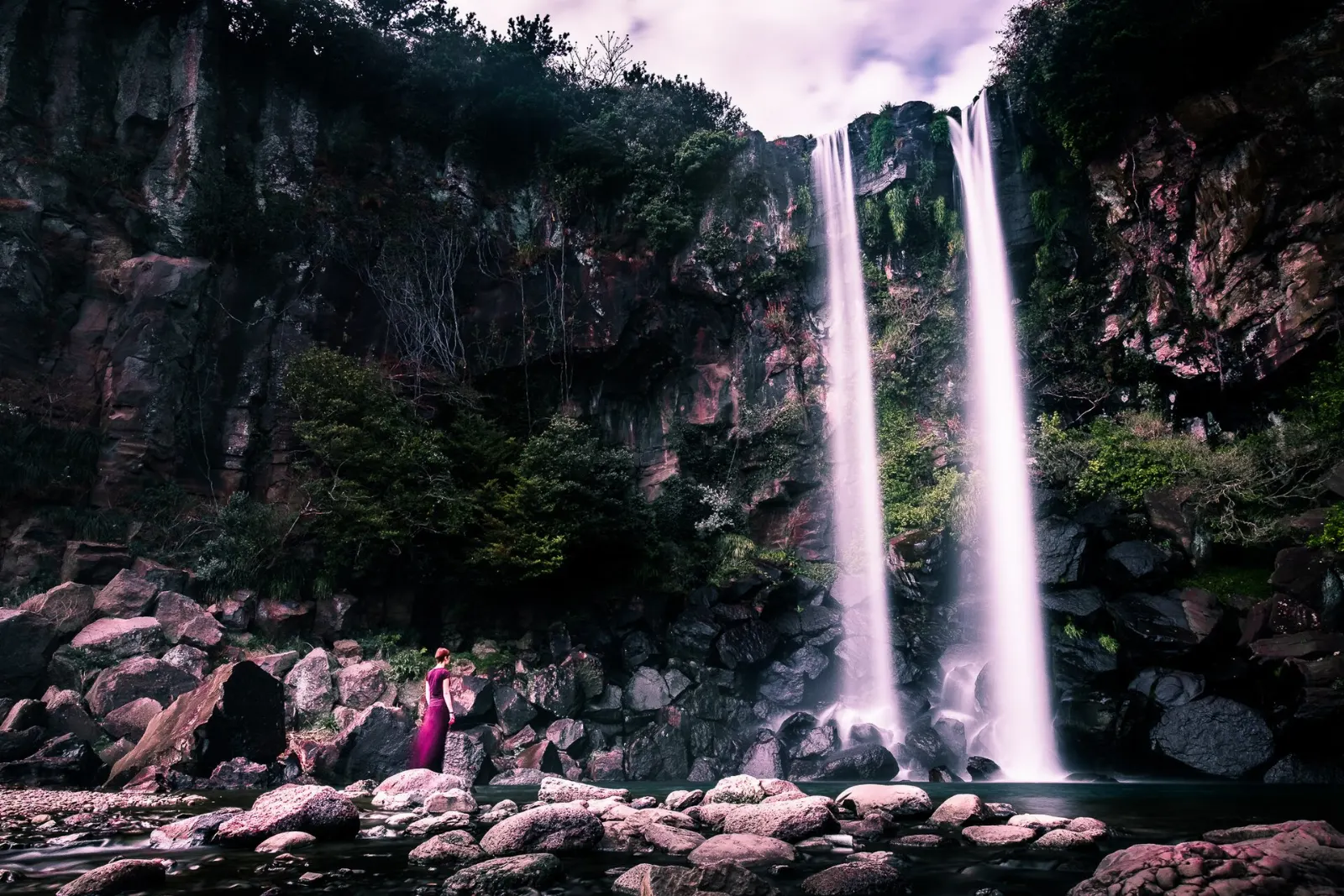 Jeongbang Falls, Jeju Island, South Korea