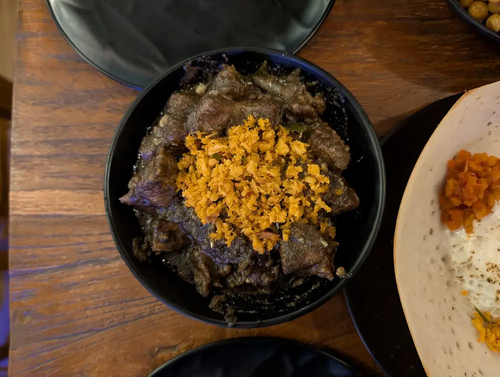 Black pork in Jeju Island, South Korea