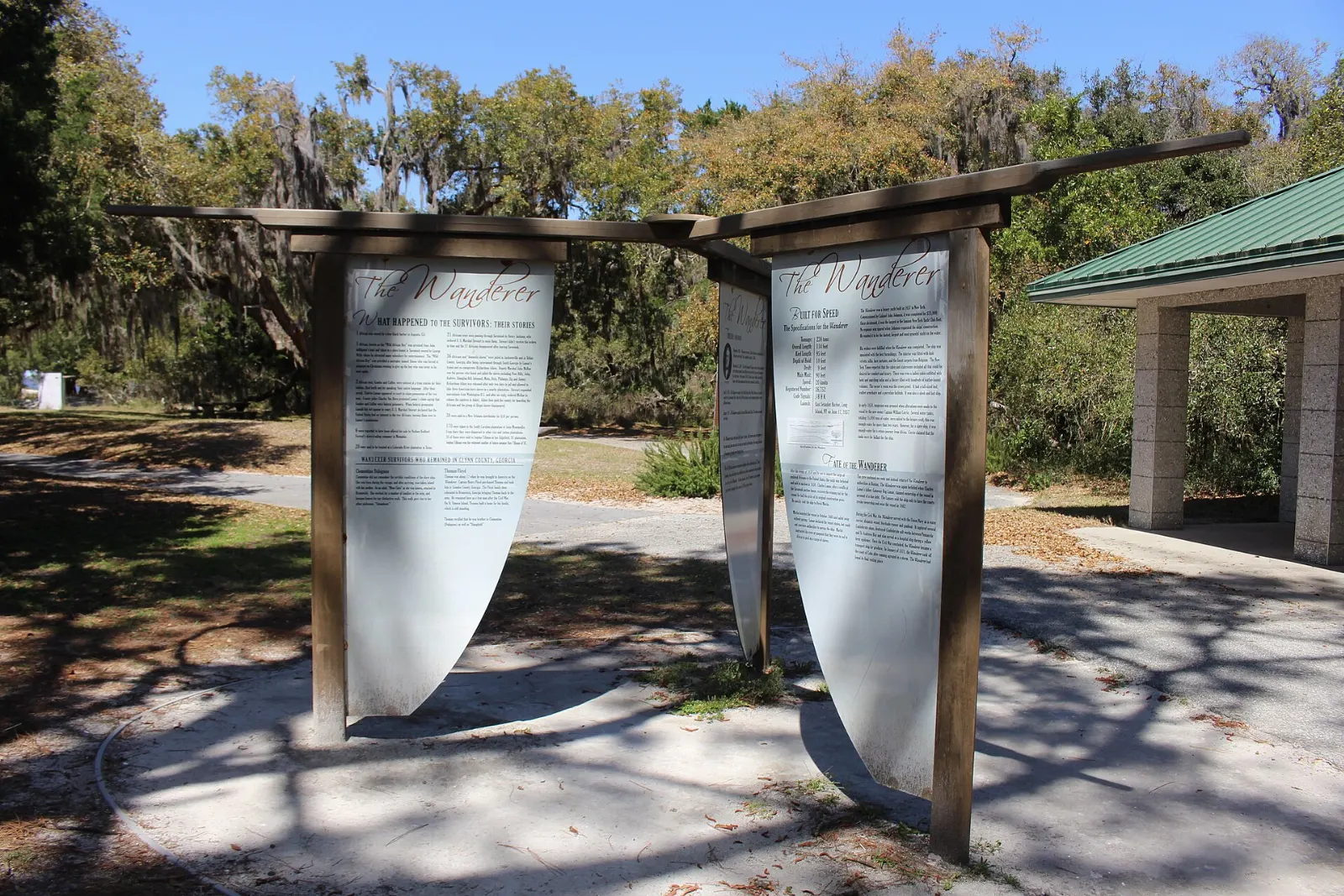 St. Andrews Beach and the Wanderer Memorial, Jekyll Island, Georgia, United States