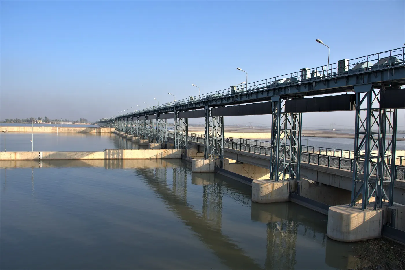 Trimmu Barrage on the Chenab, Jhang, Pakistan