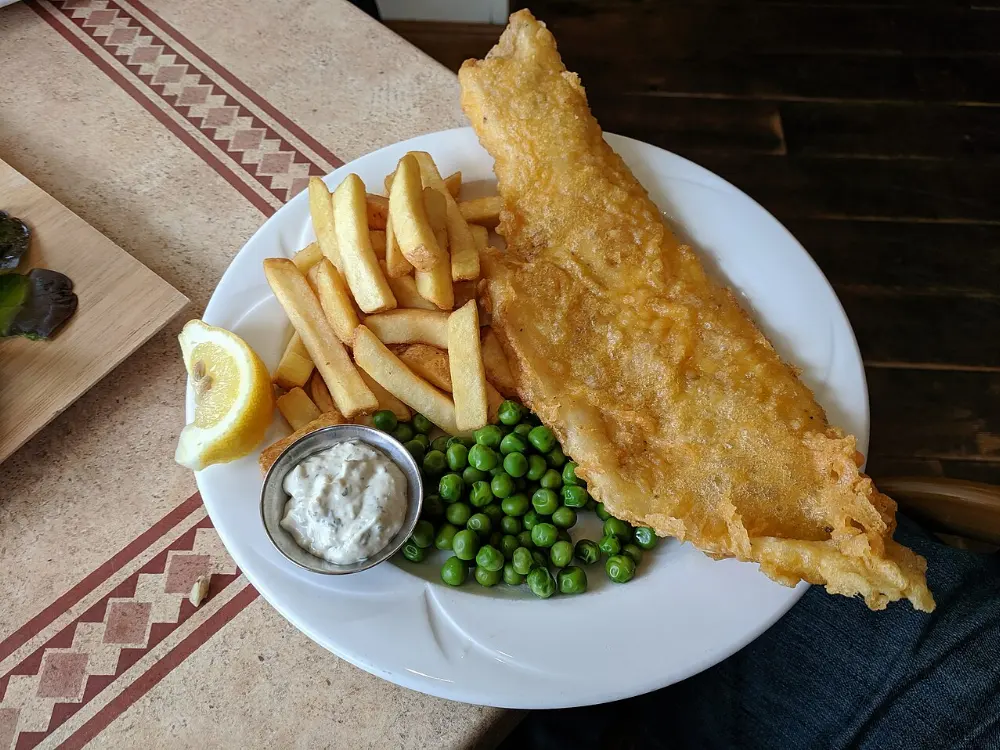 Fish and chips in Kenai Fjords National Park, Alaska