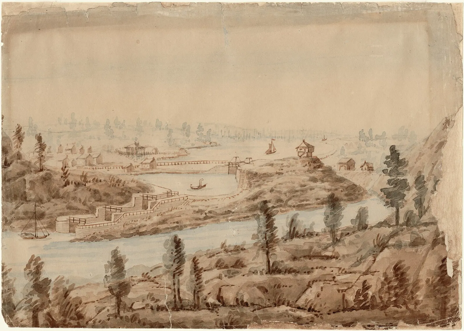 Kingston Mills locks, Kingston, Ontario, Canada