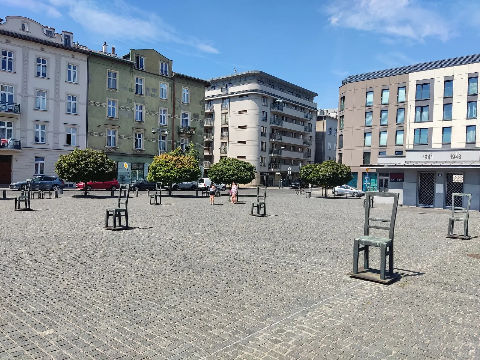 Ghetto Heroes Square and the Eagle Pharmacy, Kraków, Poland