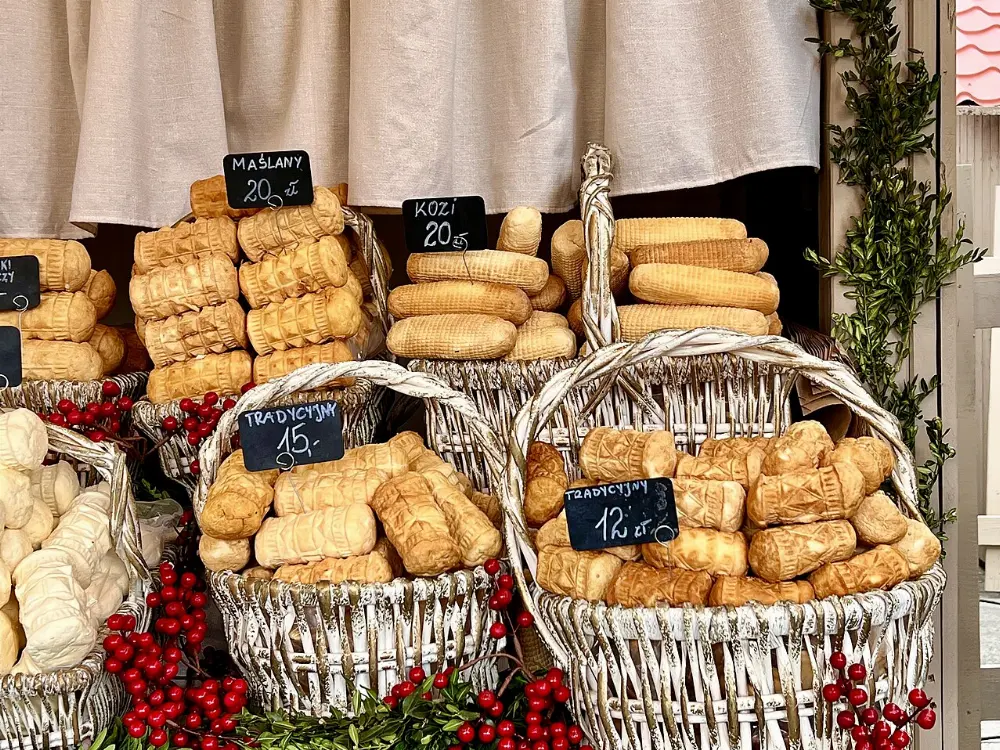 Oscypek in Kraków, Poland