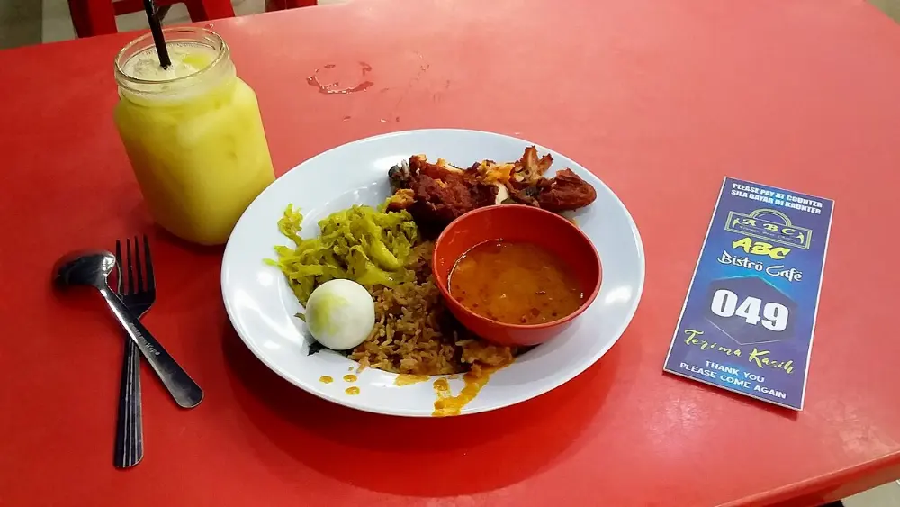 Nasi lemak in Kuala Lumpur, Malaysia