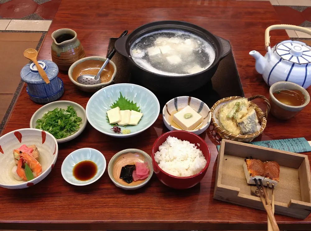 Yudofu in Kyoto, Japan