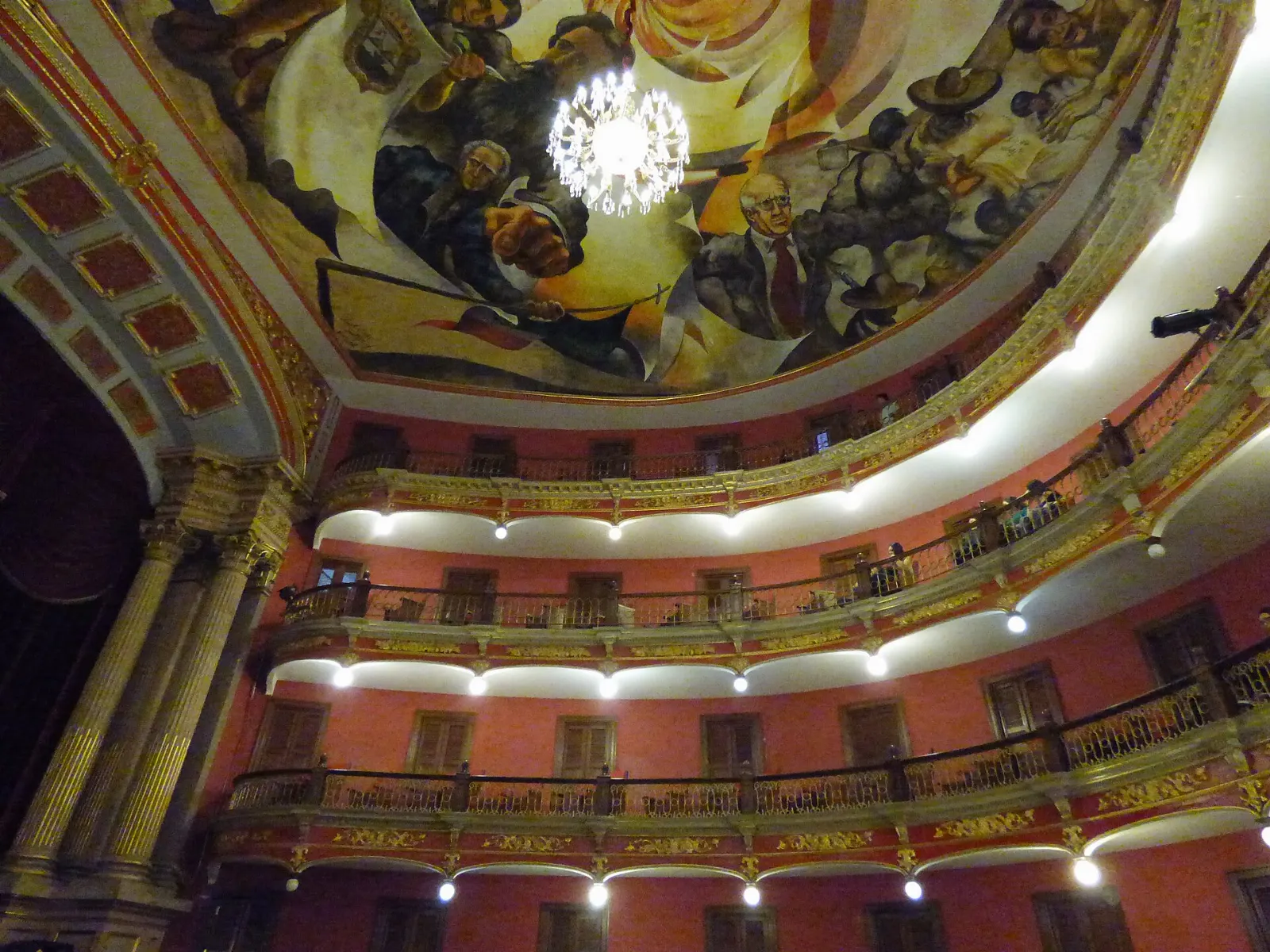 Facade of the Teatro José Rosas Moreno in Lagos de Moreno, Jalisco