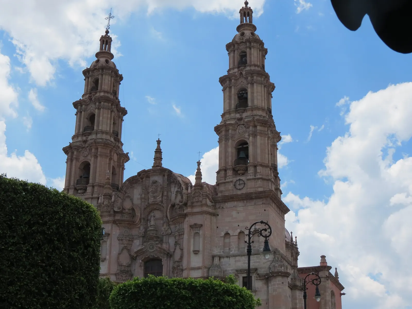 Historic streets and church towers of Lagos de Moreno, Jalisco