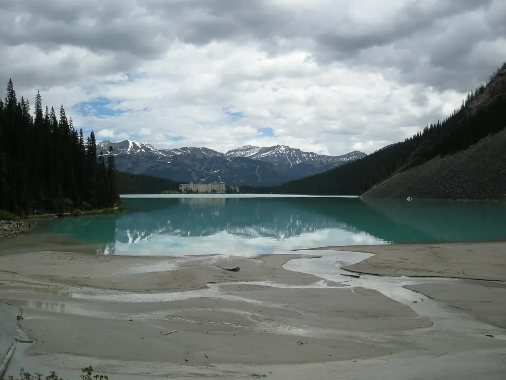 Lake Louise lakeshore, Lake Louise, Alberta