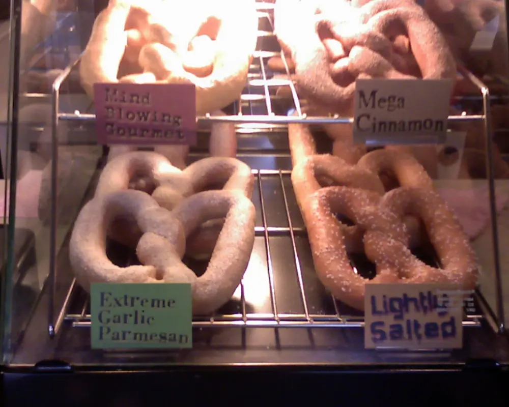 Soft pretzel in Lancaster County, Pennsylvania