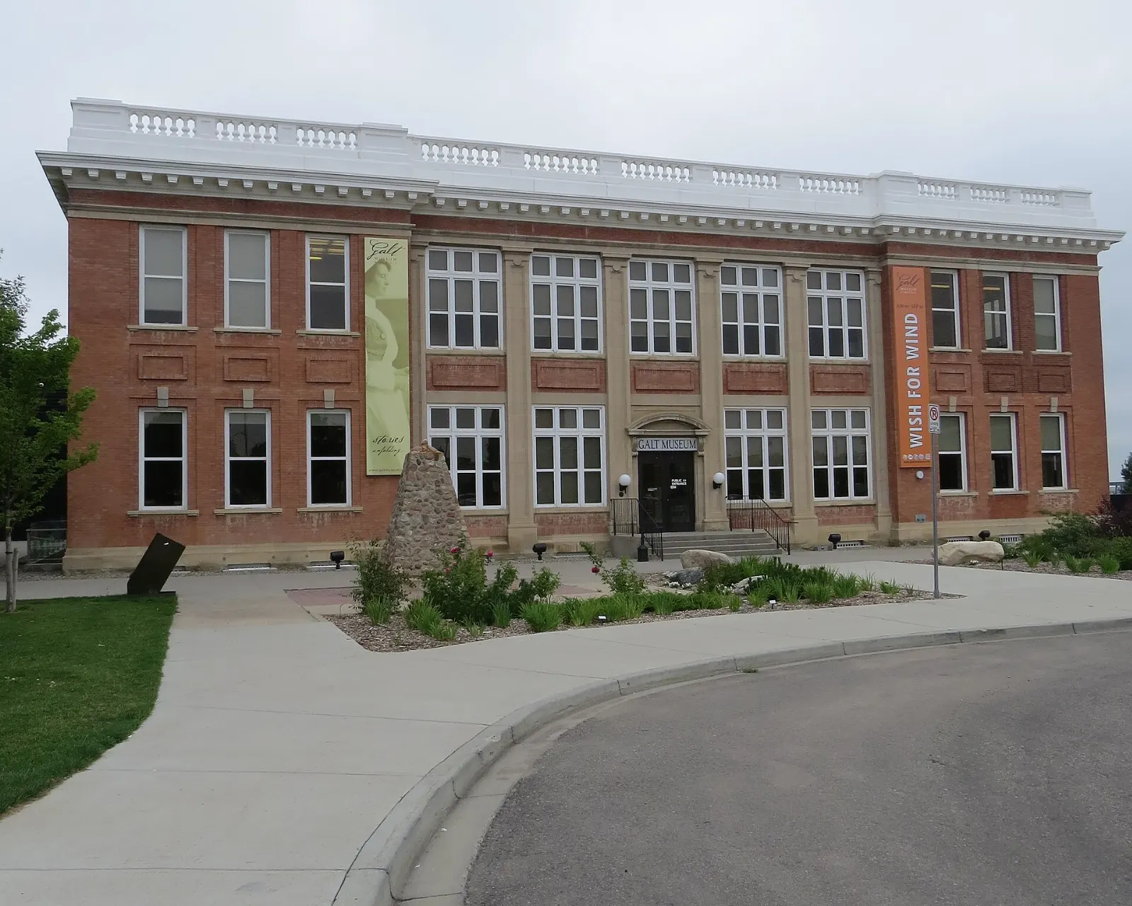 The Galt Museum and Archives on the edge of the coulees in Lethbridge, Alberta