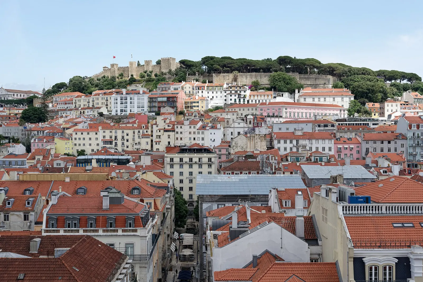 Santa Justa Lift and Carmo, Lisbon, Portugal