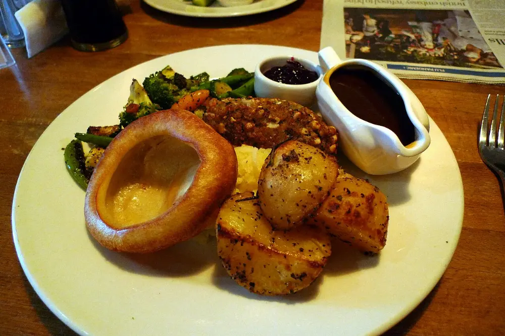 Sunday roast in London, England