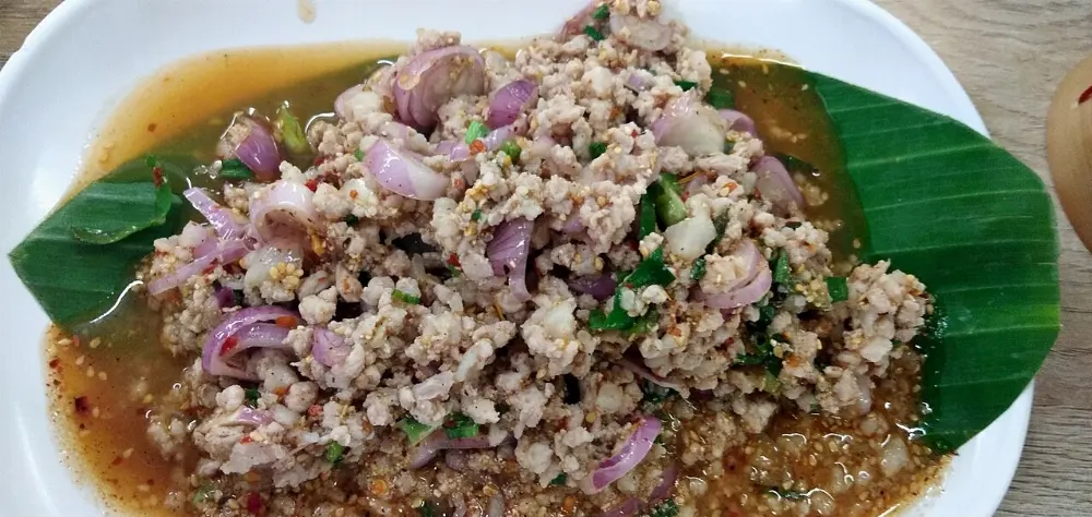 Larb in Luang Prabang, Laos