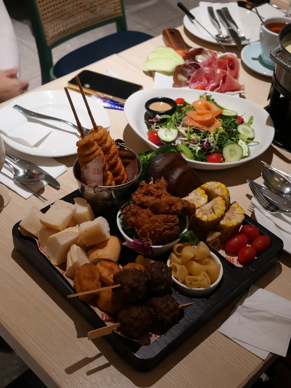 Cheese fondue in Lucerne, Switzerland