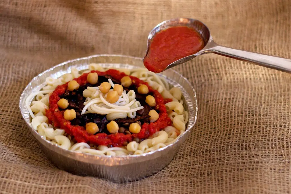 Koshari in Luxor, Egypt