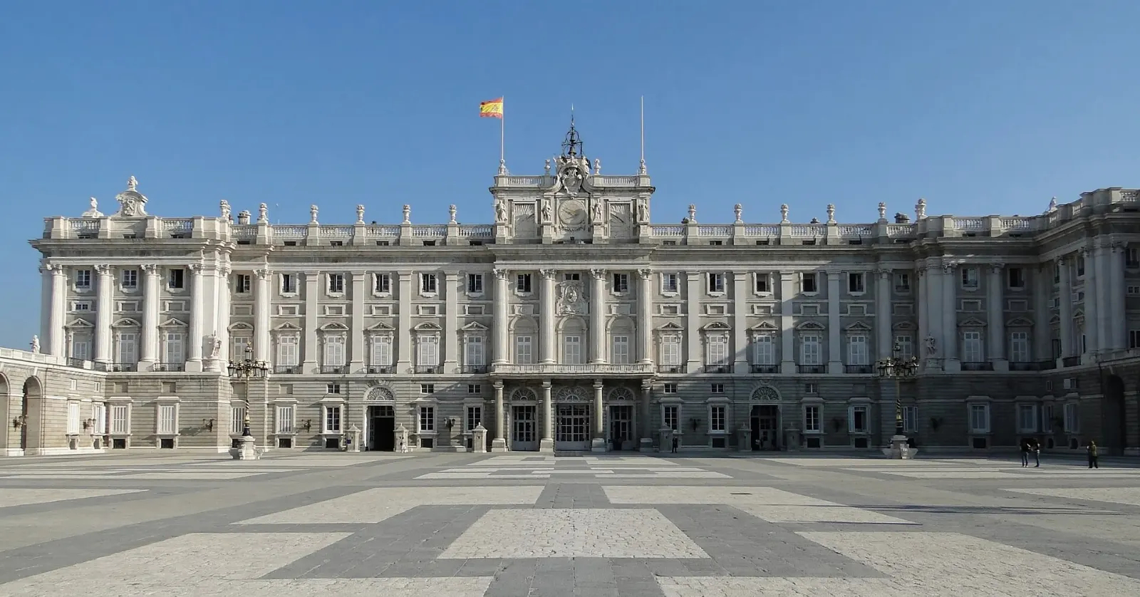 Royal Palace and Almudena Cathedral, Madrid, Spain