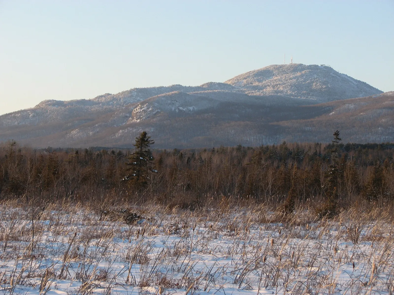 Mont Orford and forest in Mont-Orford National Park, Magog, Quebec