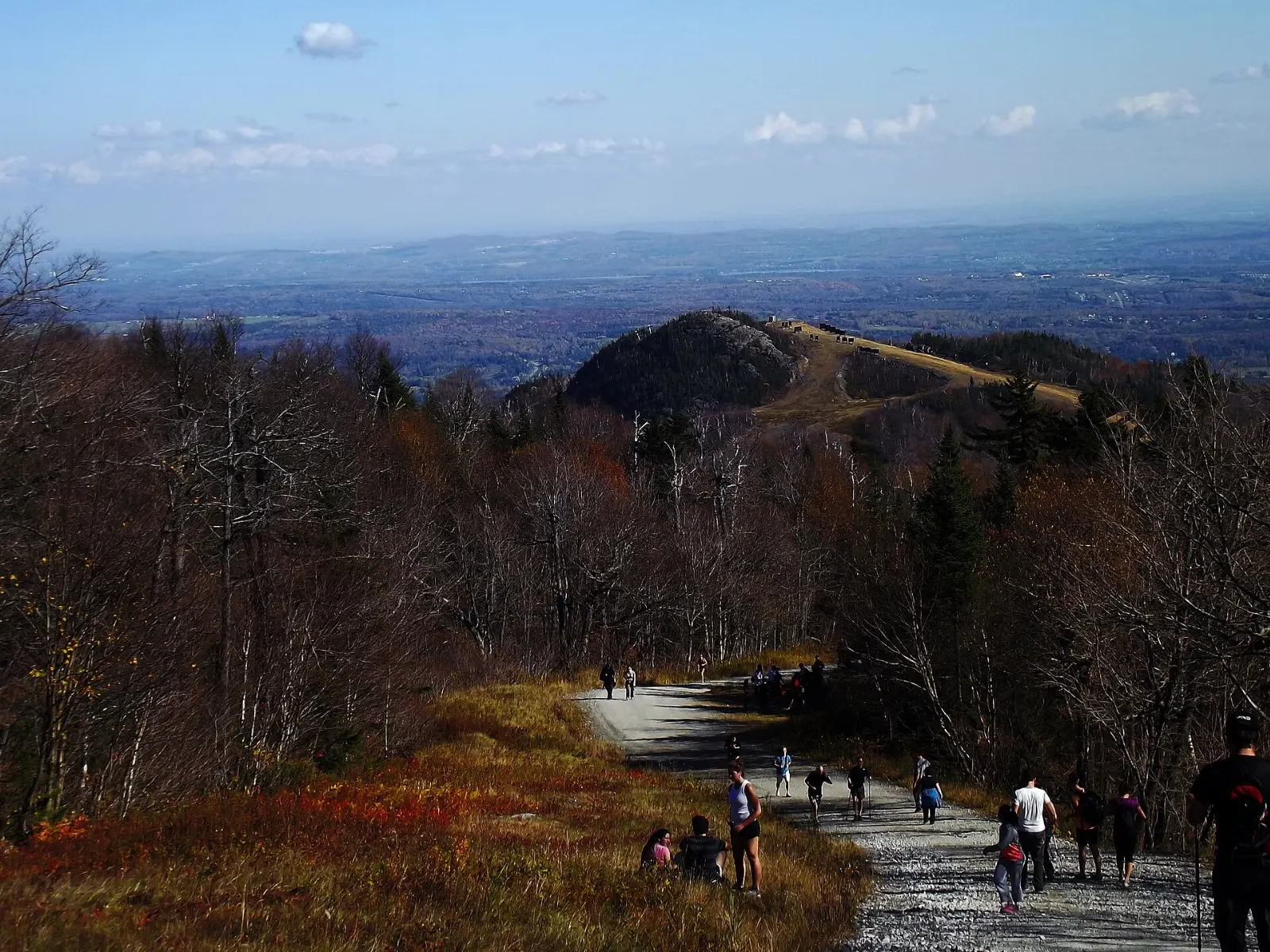 Autumn colours on the hills near Magog and Mont Orford, Quebec