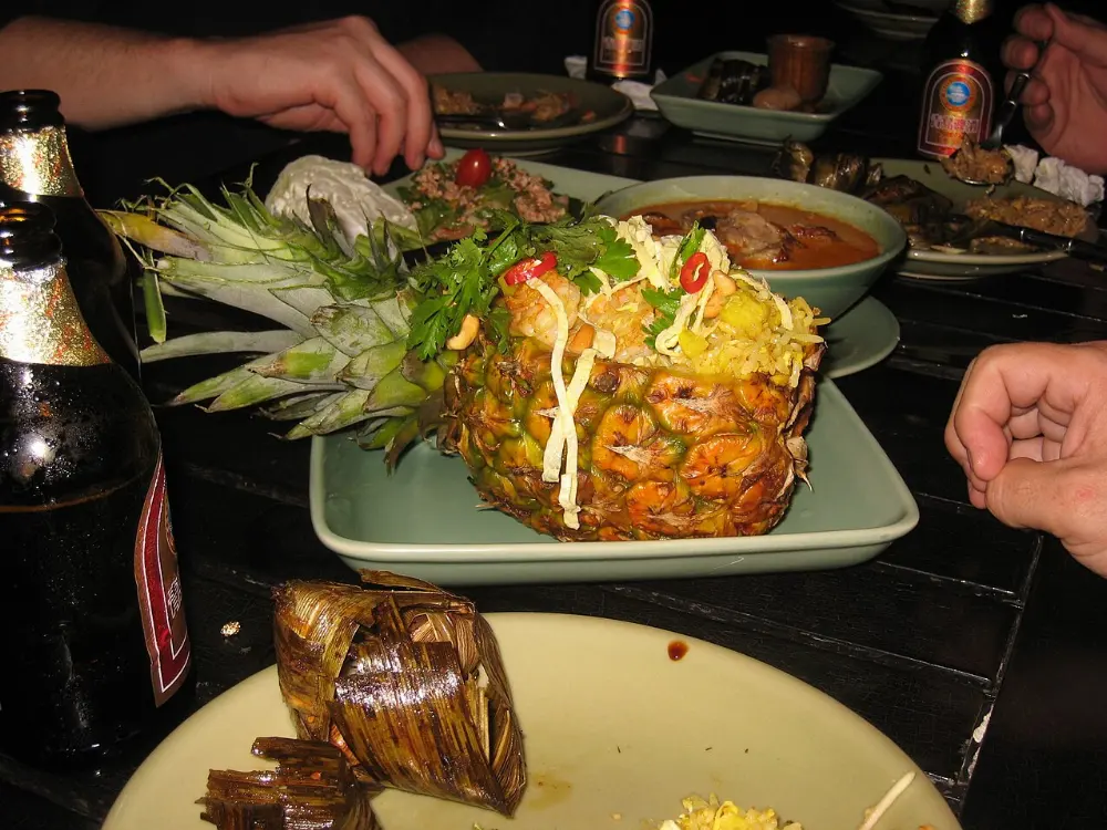 Stuffed pineapple in Mahahual, Quintana Roo