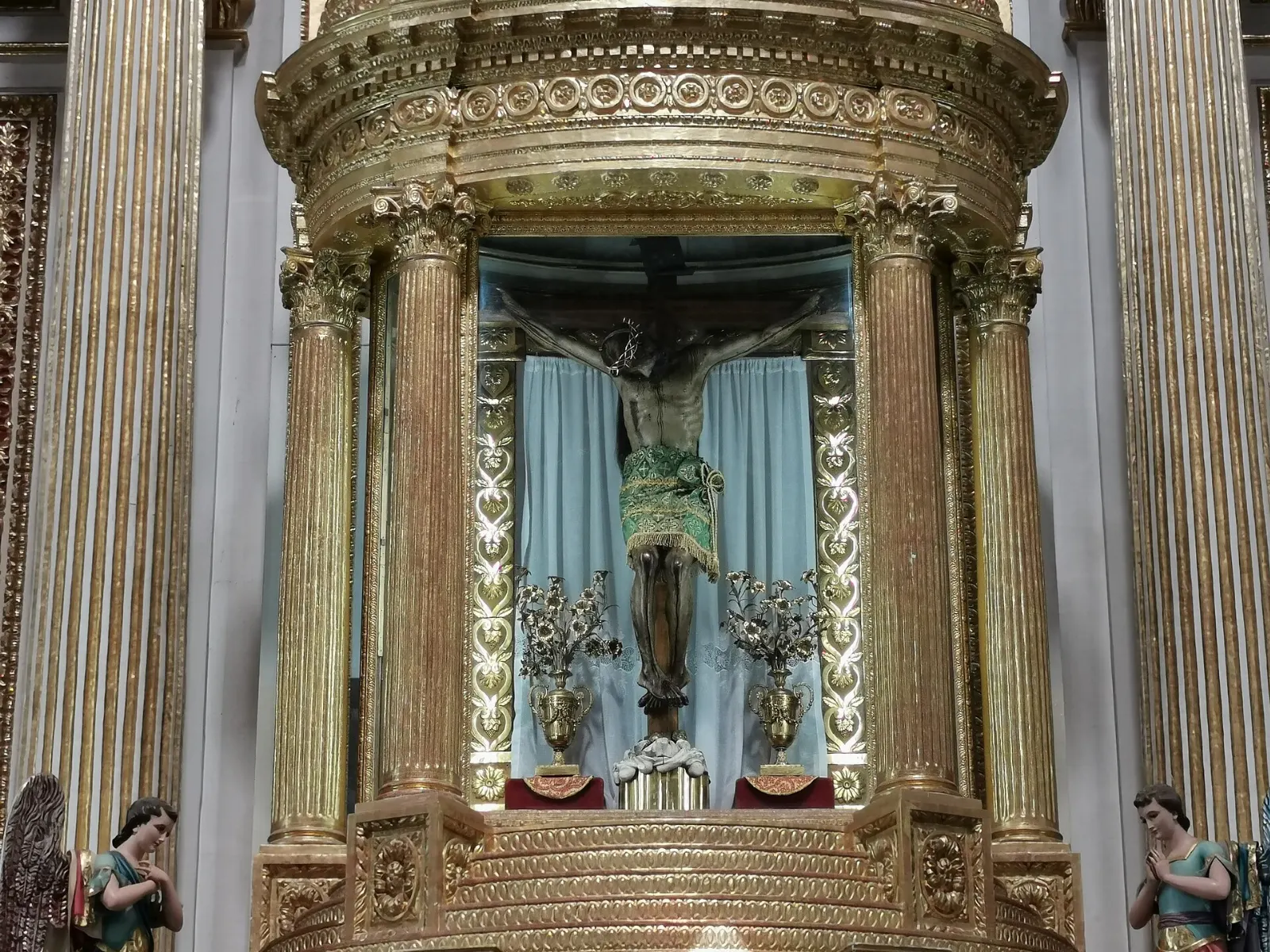 Façade of the Sanctuary of the Lord of Chalma, Malinalco, State of Mexico