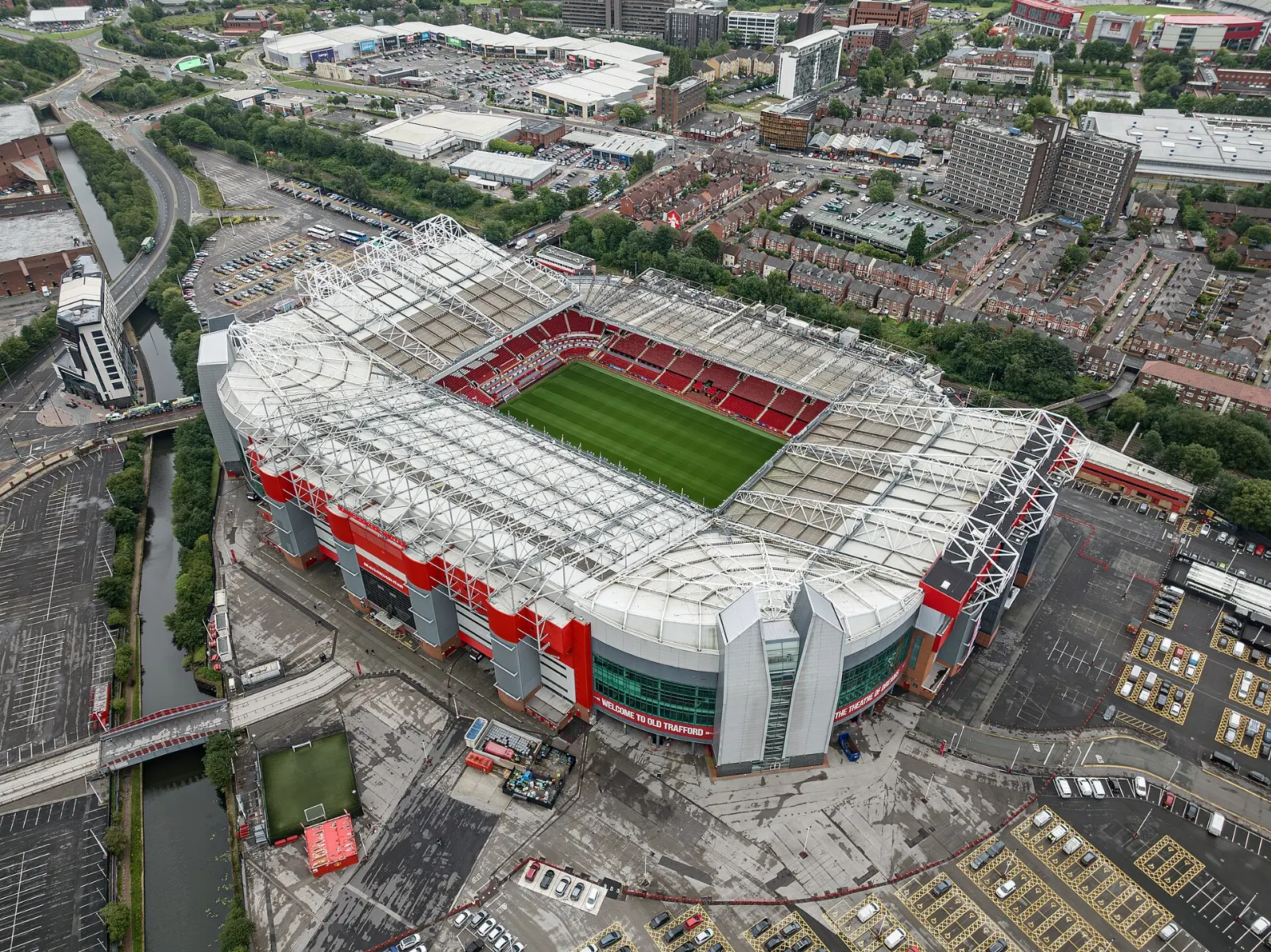 Old Trafford football stadium, Manchester, England