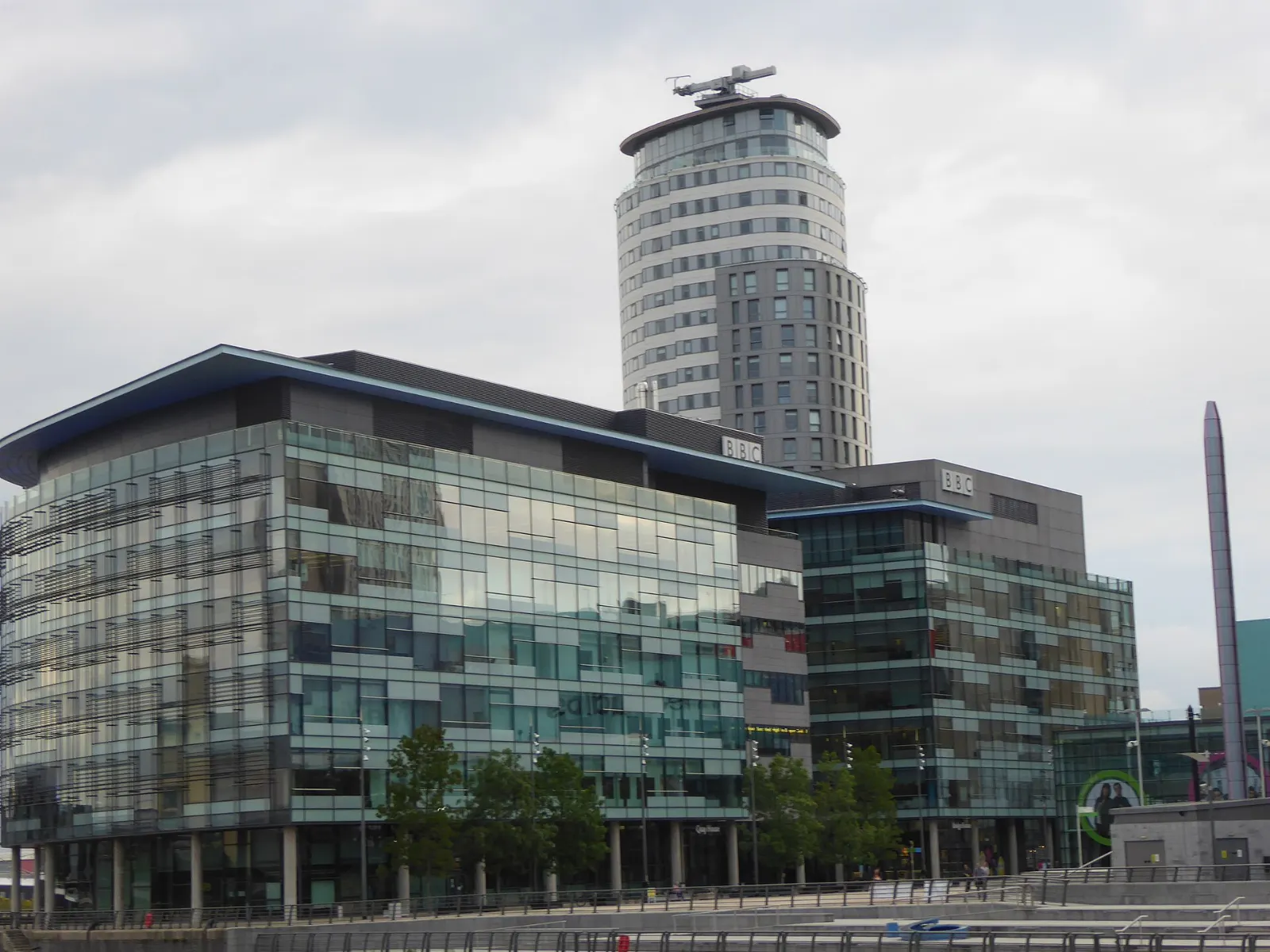Salford Quays waterfront, Manchester, England