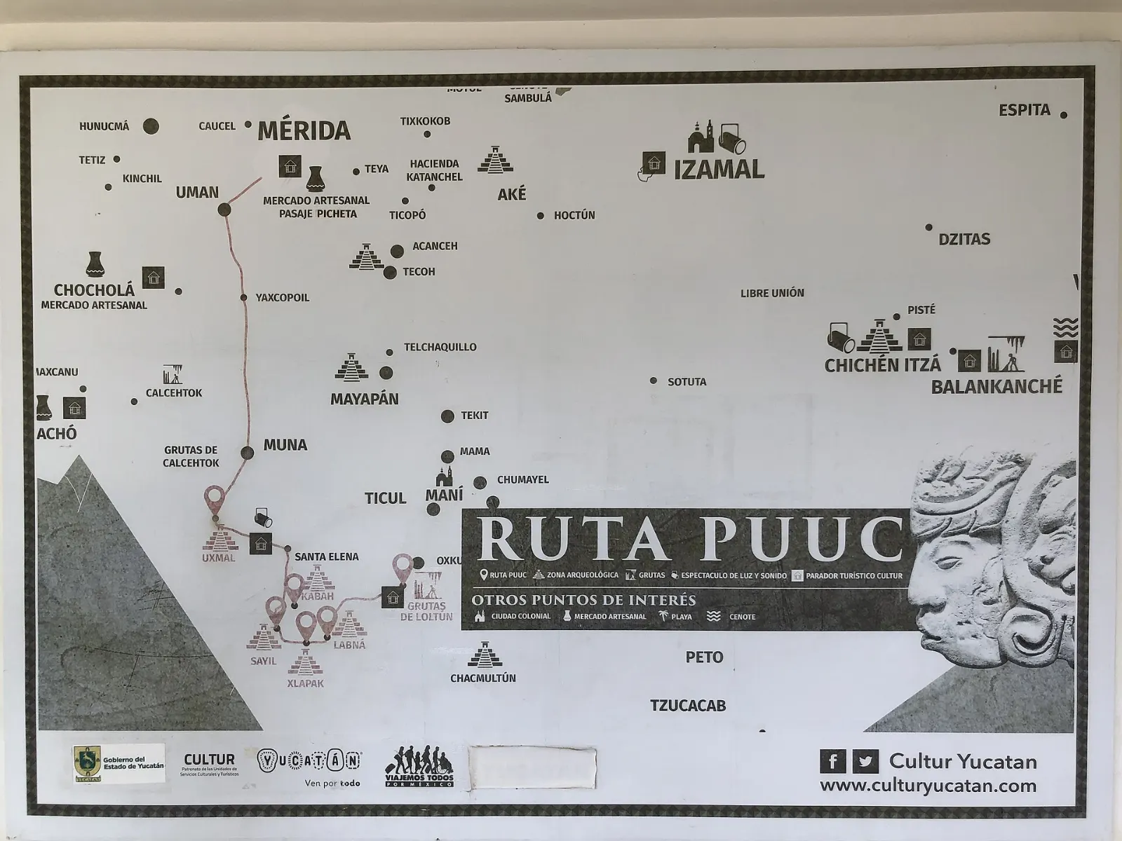 Arch at Labna on the Ruta Puuc in Yucatán, Maní, Yucatán