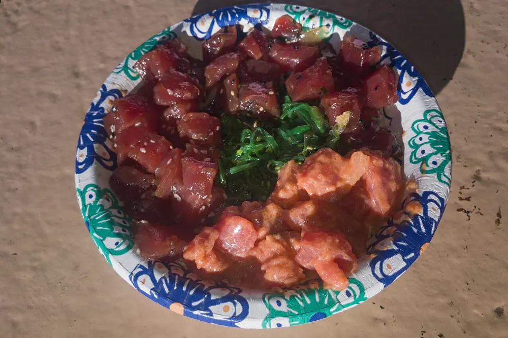 Poke in Maui, Hawaii
