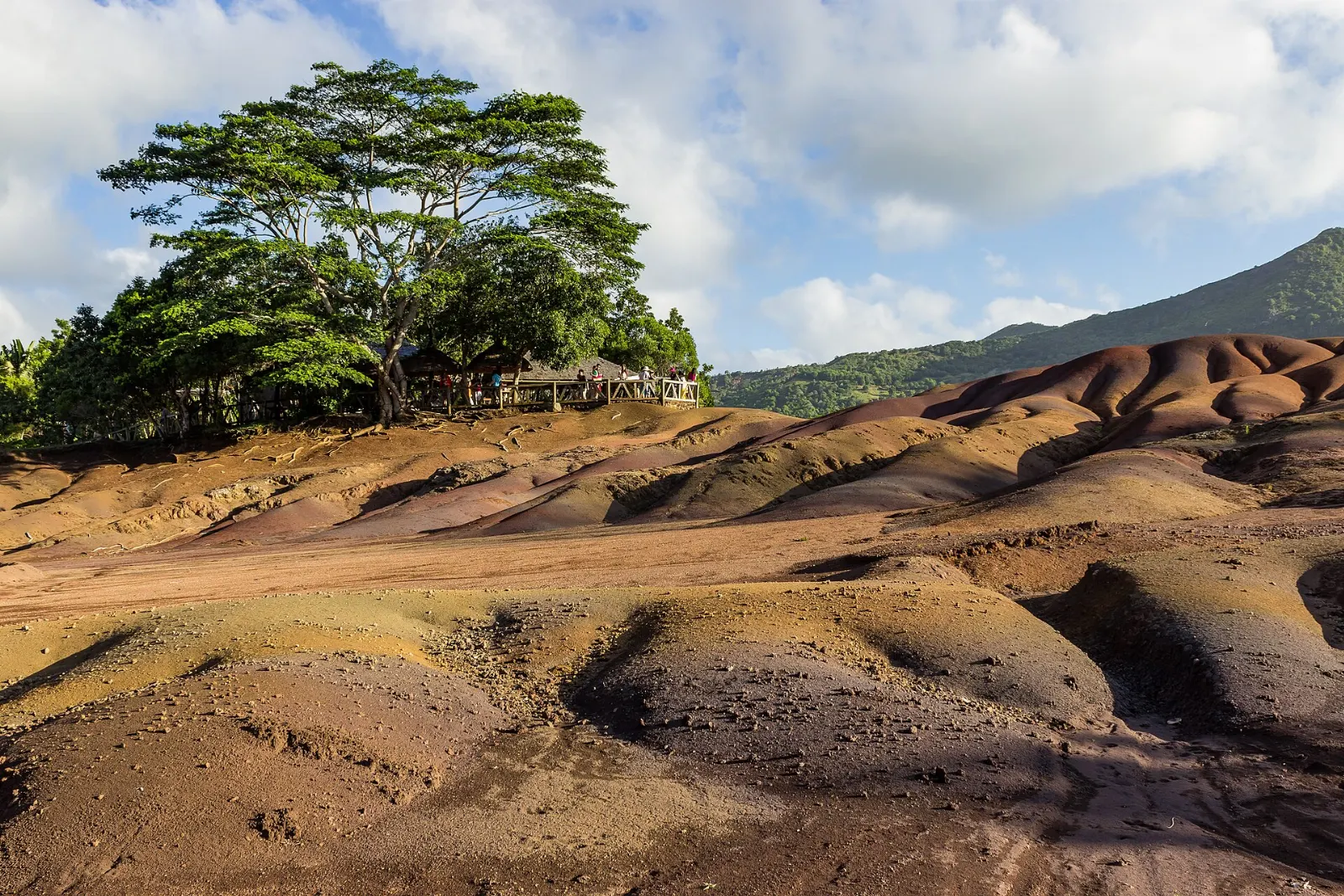 Chamarel Seven Coloured Earth and Chamarel Falls, Mauritius, Mauritius