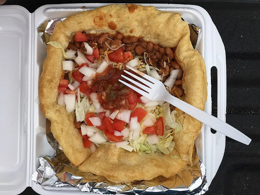 Navajo taco in Mesa Verde National Park, Colorado