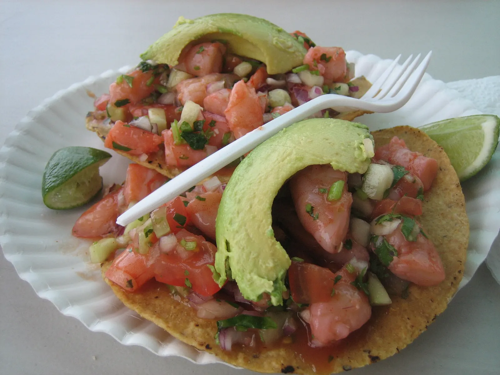 Plate of shrimp served in Nayarit, Mexcaltitán, Nayarit