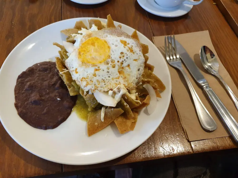 Chilaquiles in Mexico City